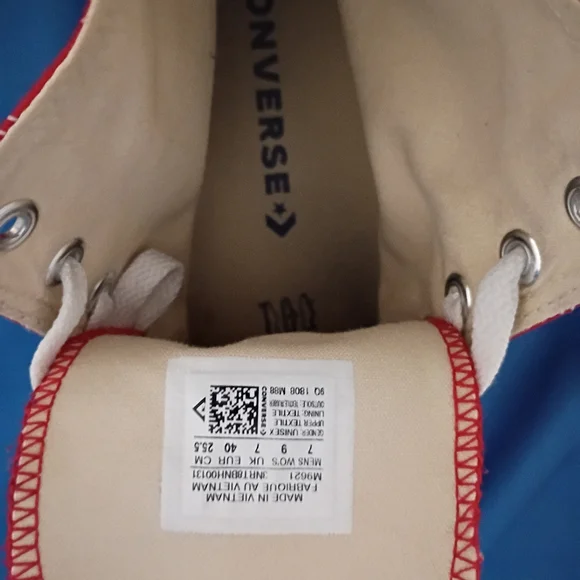 Converse Chuck Taylor 70 Hi Men's US 7 M Park Red Canvas Sneakers - Picture 6 of 6